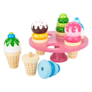 wafel ijsjes met display