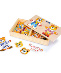 Houten kleding puzzel
