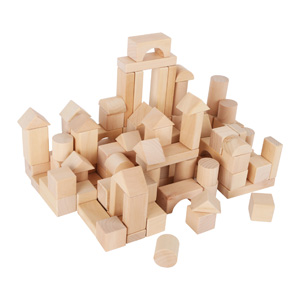 Houten bouwblokken 100 stuks